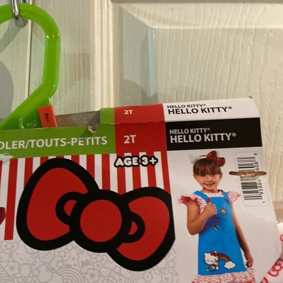 Hello Kitty Toddler Girls Halloween Costume Dress and Headband Size 2T - Picture 3 of 13